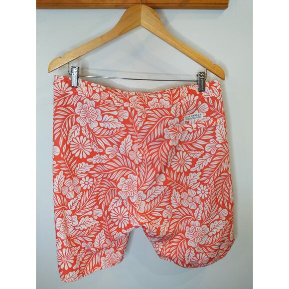FAIR HARBOR Men's Coral Floral Board Shorts XXL Recycled Athletic Beach - Picture 2 of 9